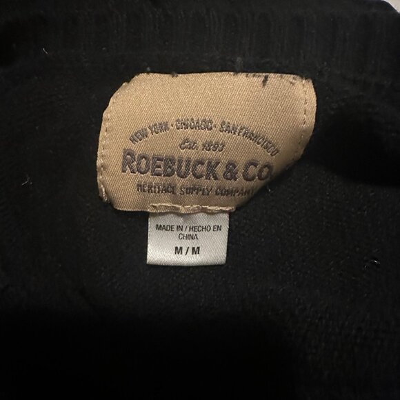 Roebuck & Co. black and white size M sweater - Picture 3 of 7